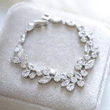 Rose gold CZ Bridal bracelet - JAMIE - Treasures by Agnes