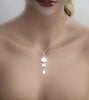 Rose gold emerald cut pendant necklace - ADELINE - Treasures by Agnes