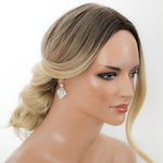Rose gold floral cubic zirconia bridal jewelry - EMILIA - Treasures by Agnes