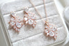 Rose gold floral cubic zirconia bridal jewelry - EMILIA - Treasures by Agnes