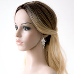 Rose gold necklace and earrings for bride - FINLEY - Treasures by Agnes