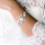Rose gold statement Wedding bracelet - LILY - Treasures by Agnes