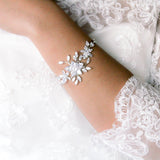 Rose gold statement Wedding bracelet - LILY - Treasures by Agnes