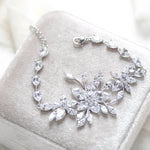 Rose gold statement Wedding bracelet - LILY - Treasures by Agnes