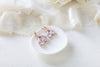 Rose gold teardrop bridal or bridesmaid earrings - PEYTON - Treasures by Agnes