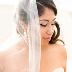Rose gold Teardrop Chandelier bridal earrings - Treasures by Agnes