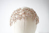 Rose gold Wedding hair piece with Austrian crystals - AURORA - Treasures by Agnes