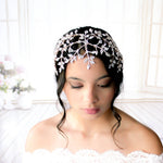 Rose gold Wedding hair piece with Austrian crystals - AURORA - Treasures by Agnes
