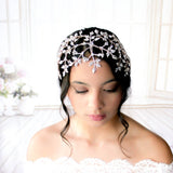 Rose gold Wedding hair piece with Austrian crystals - AURORA - Treasures by Agnes