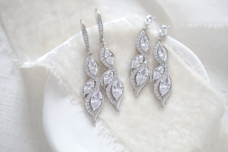 Bridal Teardrop Earrings – Bip & Bop