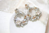 Round hoop Crystal Bridal earrings - CHRISTINE - Treasures by Agnes