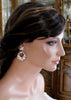 Round hoop Crystal Bridal earrings - CHRISTINE - Treasures by Agnes