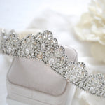 Silver Crystal Bridal tiara - JUNE - Treasures by Agnes
