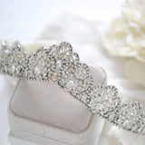 Silver Crystal Bridal tiara - JUNE - Treasures by Agnes