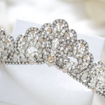Silver Crystal Bridal tiara - JUNE - Treasures by Agnes