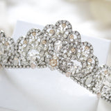 Silver Crystal Bridal tiara - JUNE - Treasures by Agnes