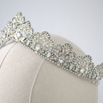 Silver Crystal Bridal tiara - JUNE - Treasures by Agnes