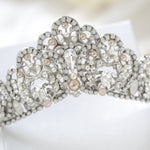 Silver Crystal Bridal tiara - JUNE - Treasures by Agnes