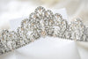 Silver Crystal Bridal tiara - JUNE - Treasures by Agnes