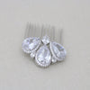 Silver cubic zirconia bridal hair comb - Treasures by Agnes