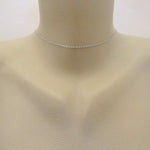 Simple Bridal Backdrop necklace created with Sterling silver - Treasures by Agnes