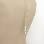 Simple Bridal Backdrop necklace created with Sterling silver - Treasures by Agnes