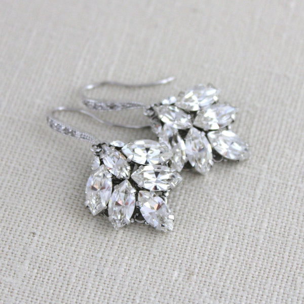 Simple Dangle Bridal earrings - PHOEBE - Treasures by Agnes