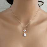 Simple Rose gold Back necklace - EMMA - Treasures by Agnes