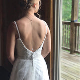 Simple Rose gold Back necklace - EMMA - Treasures by Agnes