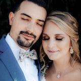 Simple Rose gold Bridal Backdrop necklace for Bride - DIVINE - Treasures by Agnes