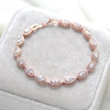 Simple Rose gold bridal Bracelet - SCARLETT - Treasures by Agnes