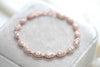 Simple Rose gold bridal Bracelet - SCARLETT - Treasures by Agnes