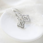Simple Rose gold drop bridal or bridesmaid earrings - ADDIA - Treasures by Agnes