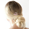 Small rose gold Bridal hair comb - APRILLE - Treasures by Agnes