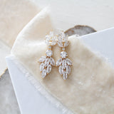 Small rose gold cubic zirconia Bridal earrings - KRISTEN - Treasures by Agnes