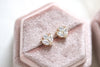 Small Rose gold Cubic Zirconia stud earrings for Bride or Bridesmaid - EMMA - Treasures by Agnes