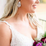 Statement Bridal earrings, Special occasion earrings - LARA - Treasures by Agnes