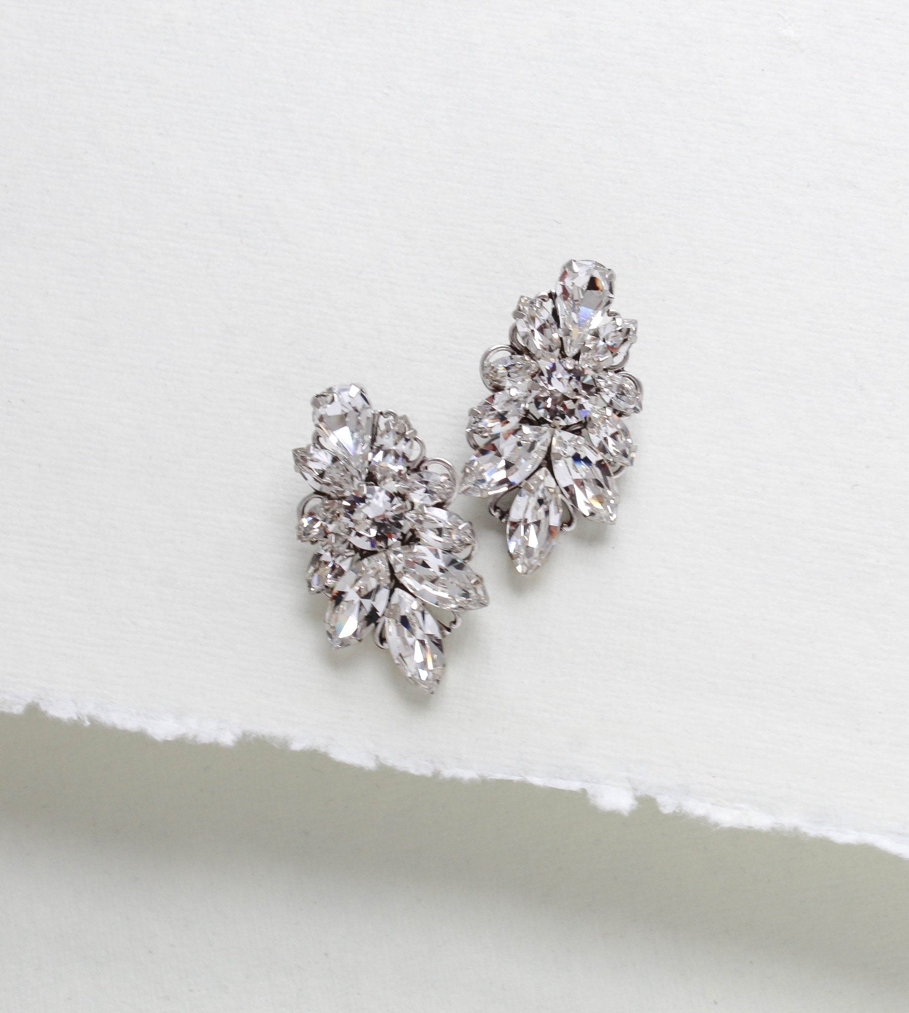 Statement Bridal earrings, Special occasion earrings - LARA - Treasures by Agnes