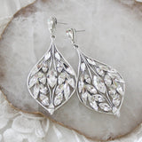 Statement crystal Chandelier earrings for Bride - LAYLAH - Treasures by Agnes