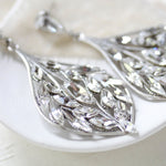 Statement crystal Chandelier earrings for Bride - LAYLAH - Treasures by Agnes