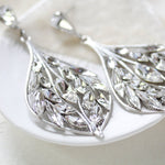 Statement crystal Chandelier earrings for Bride - LAYLAH - Treasures by Agnes