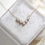 Teardrop cubic zirconia necklace - GEMMA - Treasures by Agnes