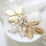 Three piece crystal bridal hair comb set -DAWN - Treasures by Agnes