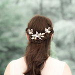 Three piece crystal bridal hair comb set -DAWN - Treasures by Agnes