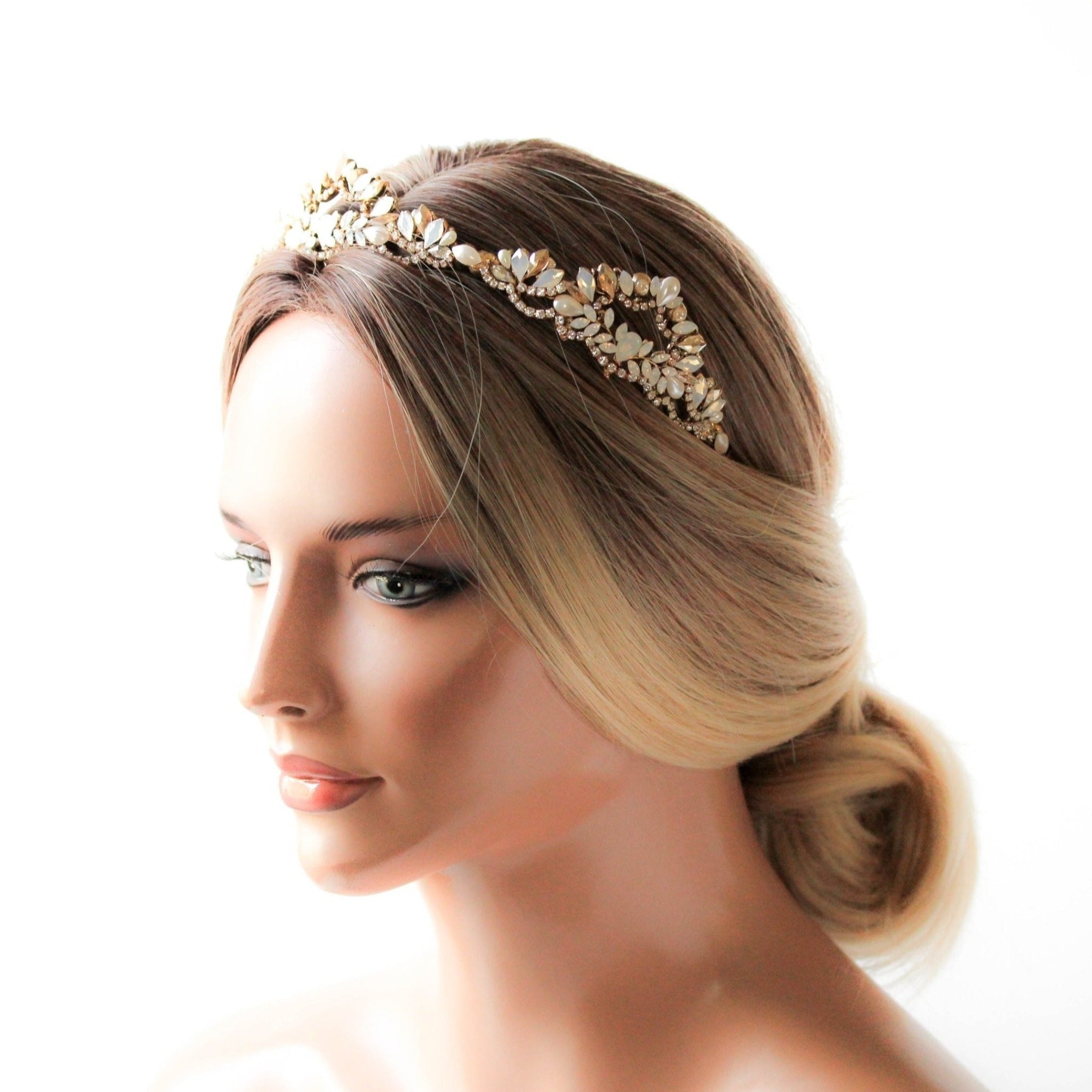 Vintage inspired Bridal tiara - TESSA - Treasures by Agnes