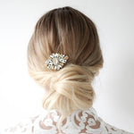 Vintage inspired crystal Bridal hair comb - PIPER - Treasures by Agnes