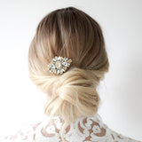 Vintage inspired crystal Bridal hair comb - PIPER - Treasures by Agnes