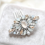 Vintage inspired crystal Bridal hair comb - PIPER - Treasures by Agnes