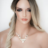 Vintage inspired crystal Wedding necklace - BAILEY - Treasures by Agnes