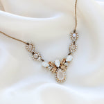 Vintage inspired crystal Wedding necklace - BAILEY - Treasures by Agnes